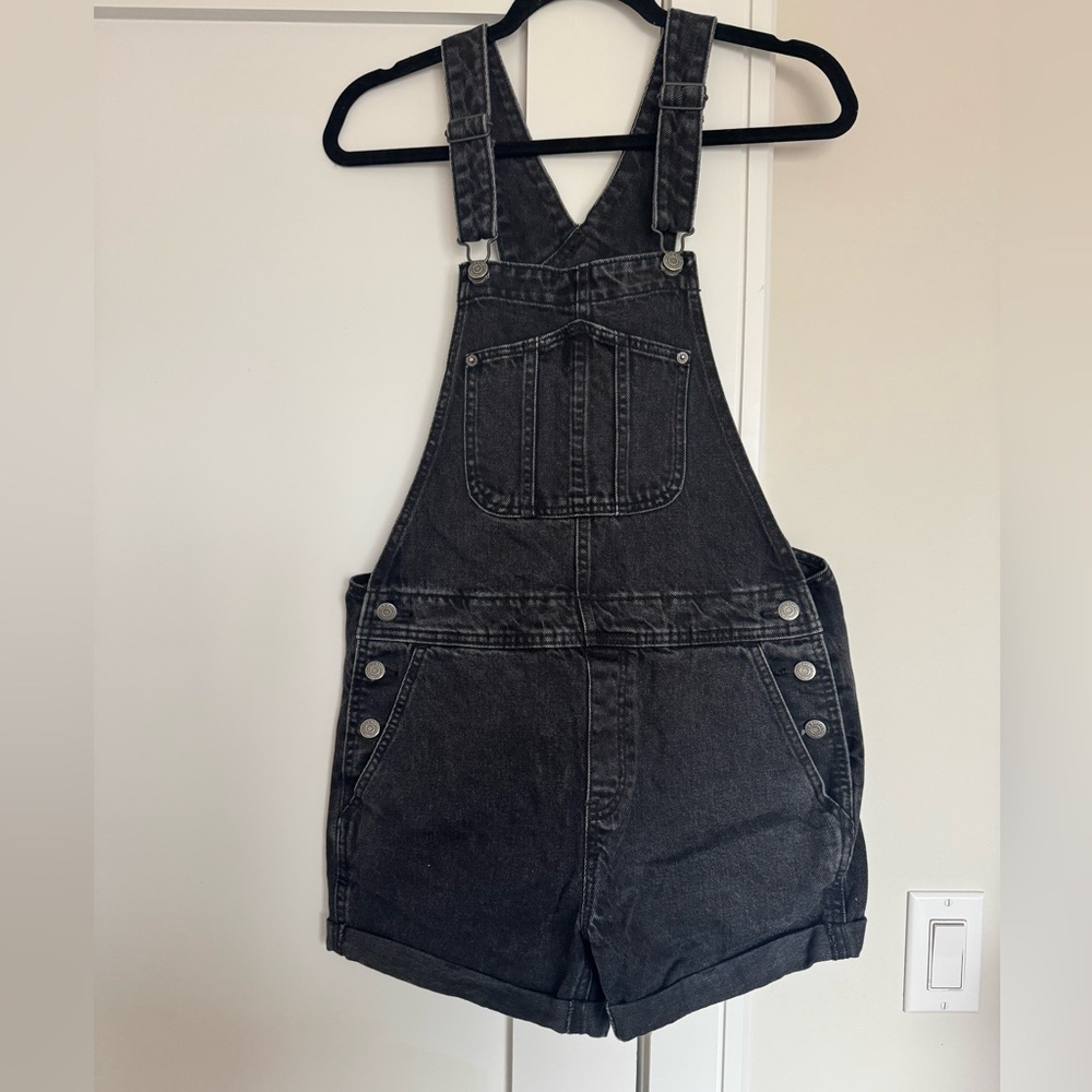 Old Navy Charcoal Denim Overalls